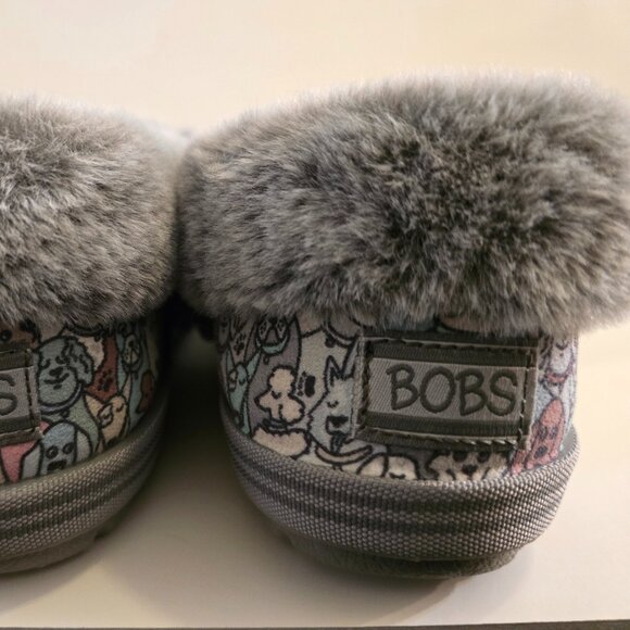 BOBS Skechers Size 9 Memory Foam Slippers DOGS -New - Picture 7 of 9